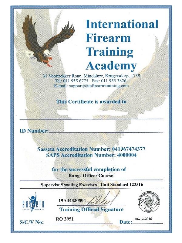 ITA Advanced Range office Cert