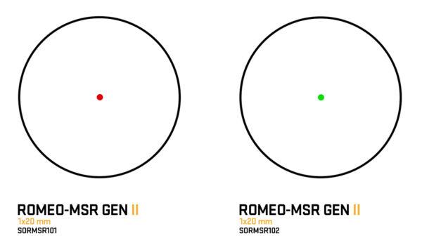 ROMEO MSR GENII RETICLES 2